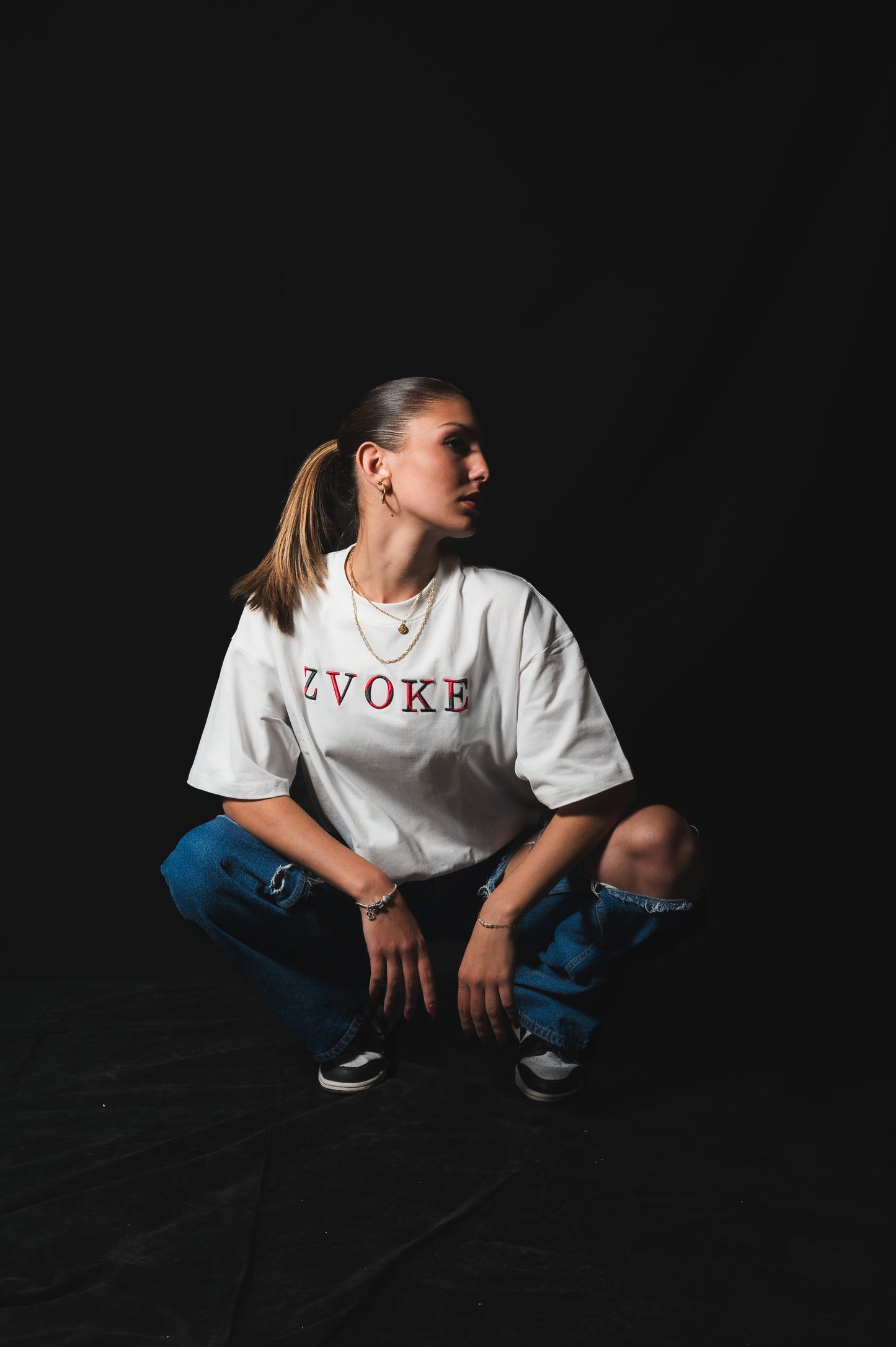 "Statement" White Oversized T-shirt