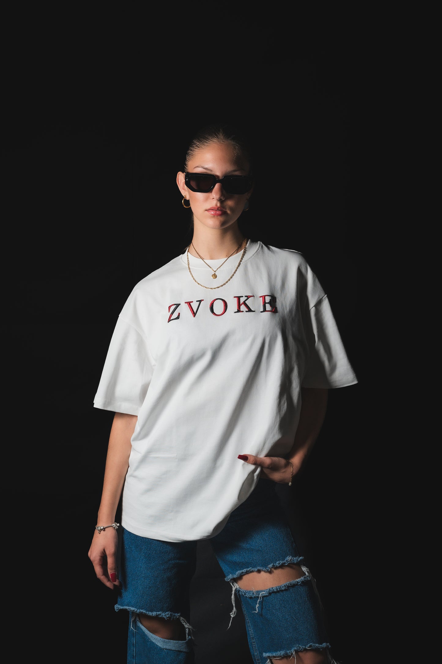 "Statement" White Oversized T-shirt