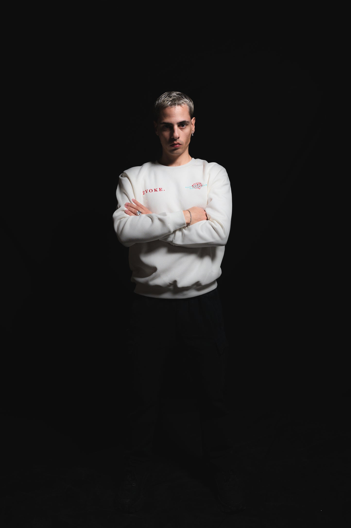 "Mindful" White Sweatshirt