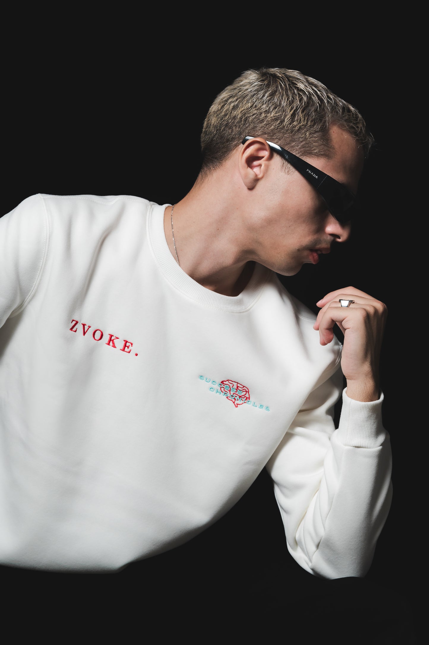 "Mindful" White Sweatshirt