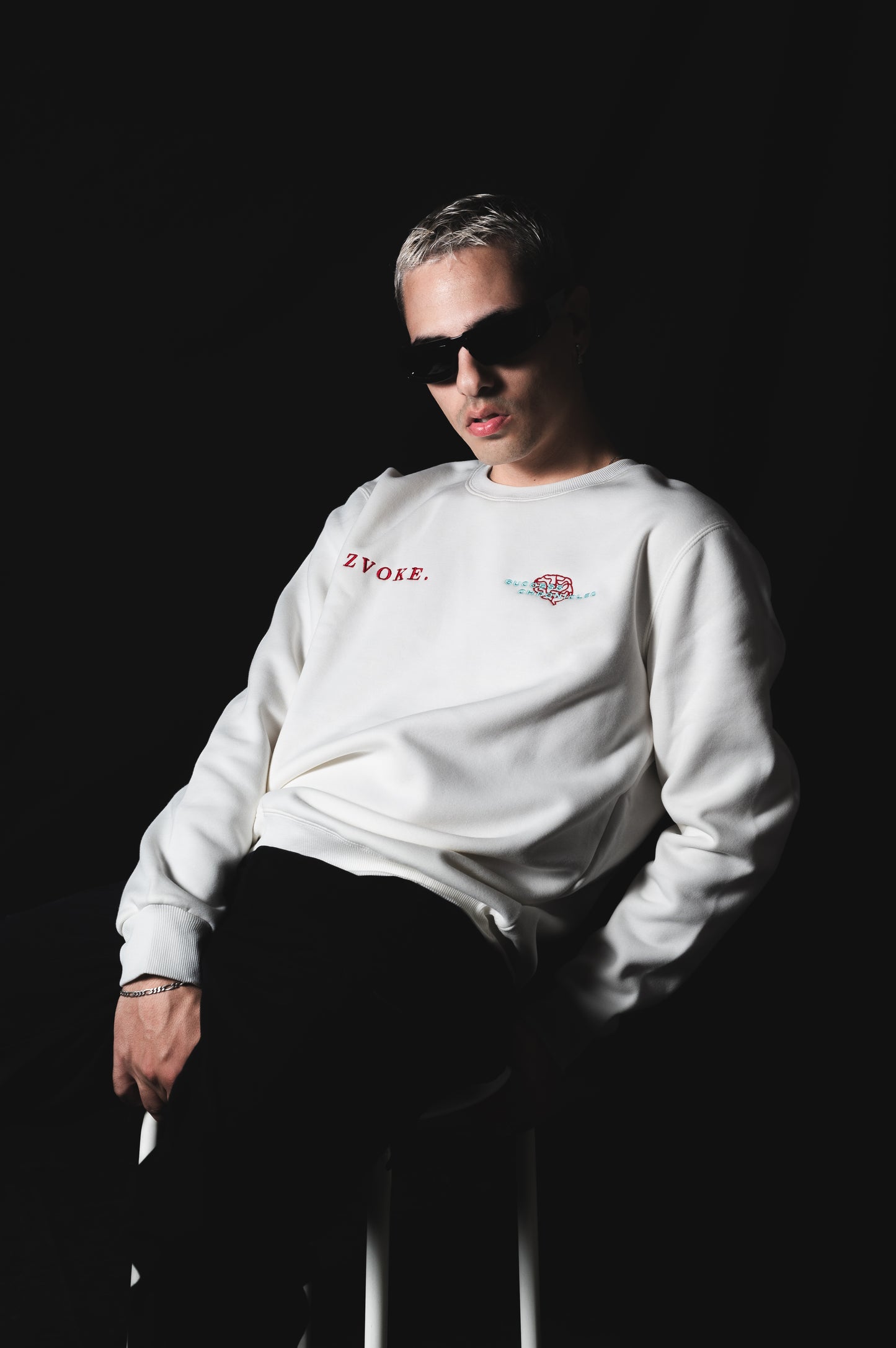 "Mindful" White Sweatshirt