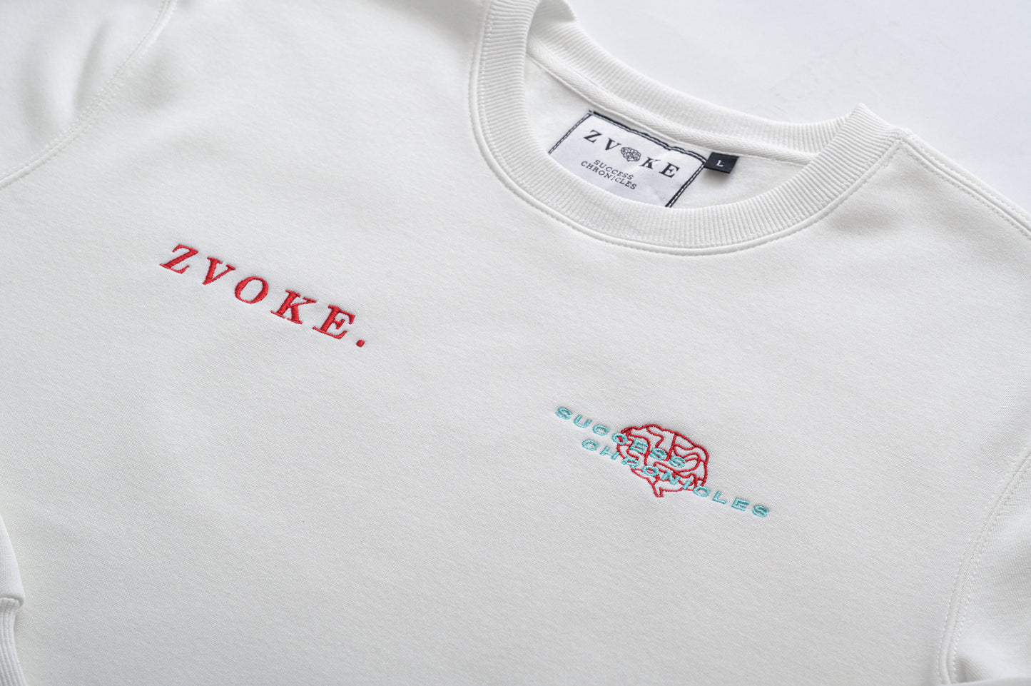 "Mindful" White Sweatshirt