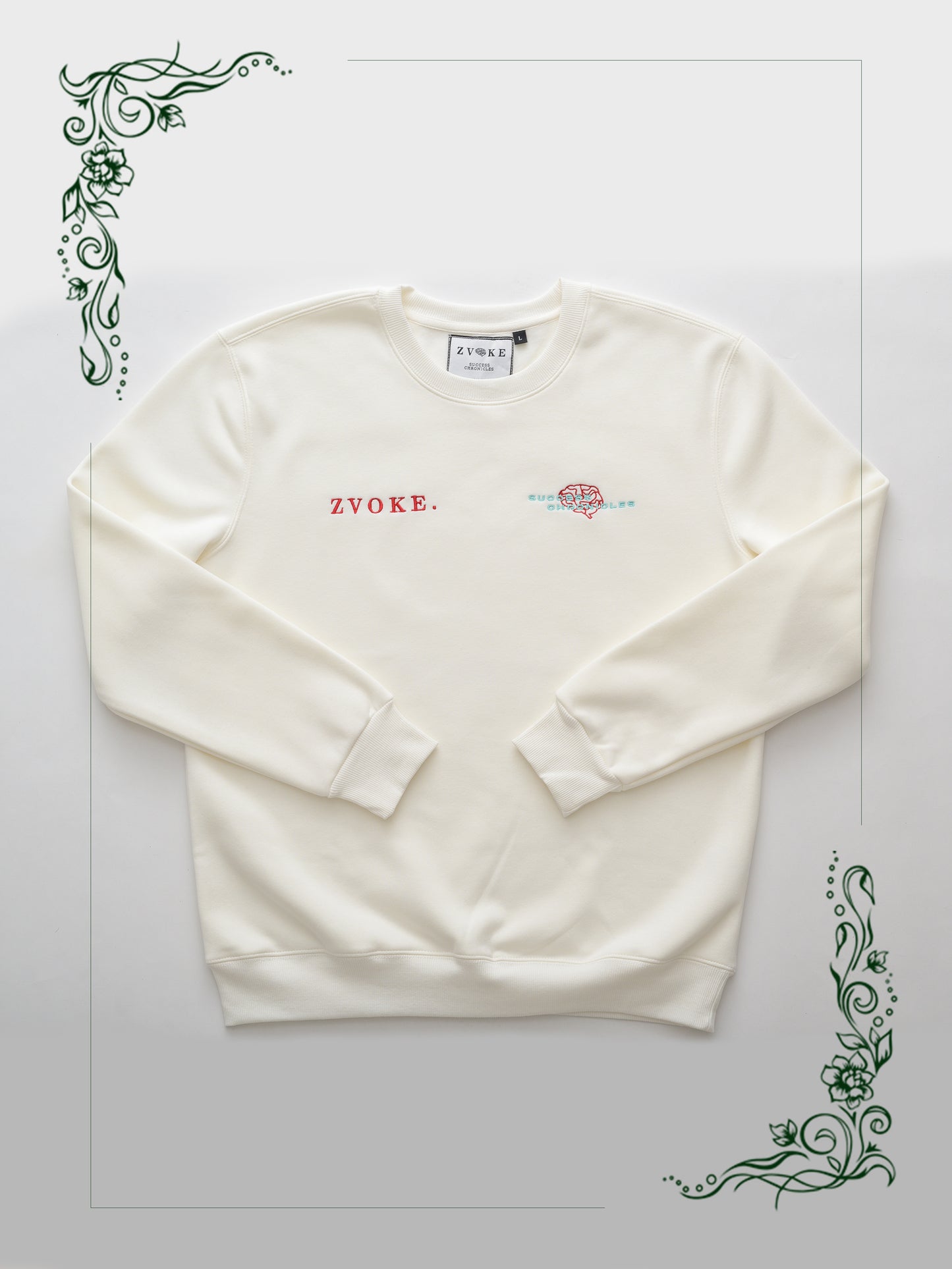 "Mindful" White Sweatshirt